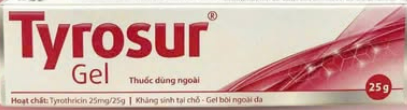 [T01710] Tyrosur Tyrothricin 25mg/25g Engelhard Arzneimittel Đức (Tuýp/25g) Date 04/2027