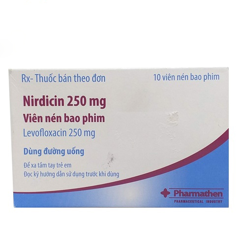 [T01712] Nirdicin levofloxacin 250mg Pharmathen (H/10v) Date 12/2027