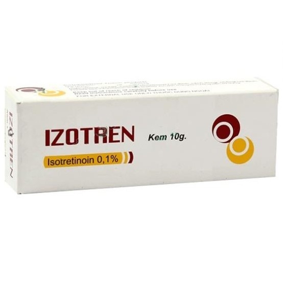 [T01723]  Izotren Isotretinoin 0,1% Kem Bôi Da Nam Hà (Tuýp/10g)