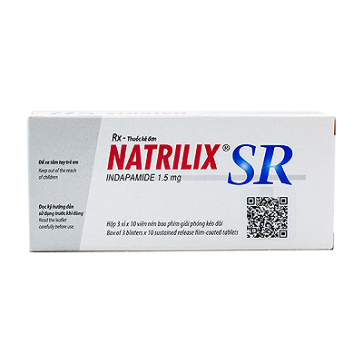 [T01744] Natrilix SR Indapamide 1.5mg Pháp (H/30v)