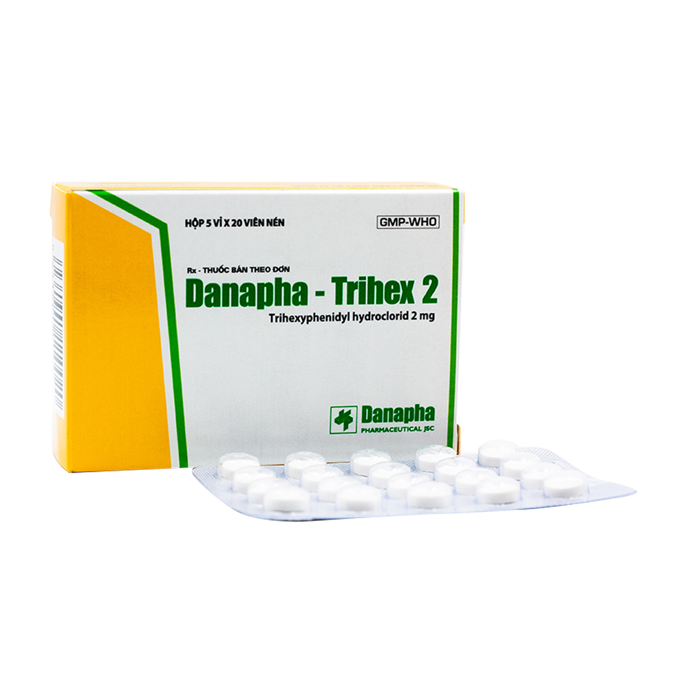 [T01767] Danapha - Trihex 2 Trihexyphenidyl 2mg Đà Nẵng (H/100v)