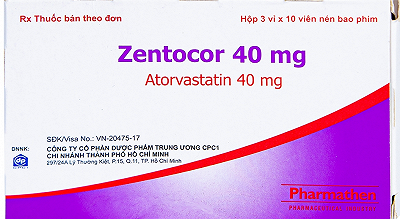 [T01787] Zentocor Atorvastatin 40mg Pharmathen (H/30v) Date 04/2026