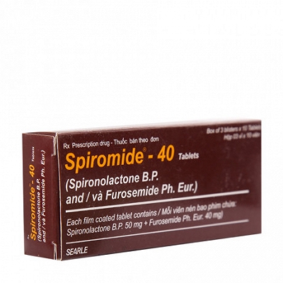 [T01788] Spiromide 40 Searle Pakistan (H/30v) Date 06/2026