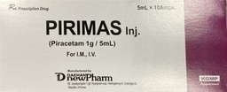 [T01798]  Pirimas Piracetam 1g/5ml Thuốc tiêm Hàn Quốc (H/10o/5ml) 