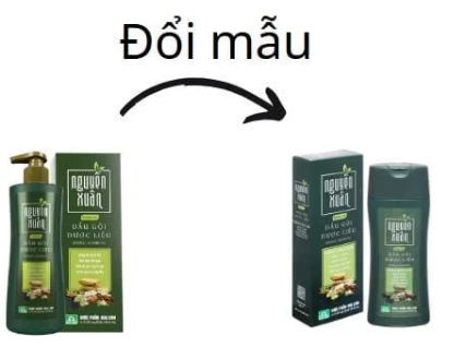 [T01855] Dầu Gội Dược Liệu Nguyên Xuân Xanh Hoa Linh (Chai/250ml) chai bé