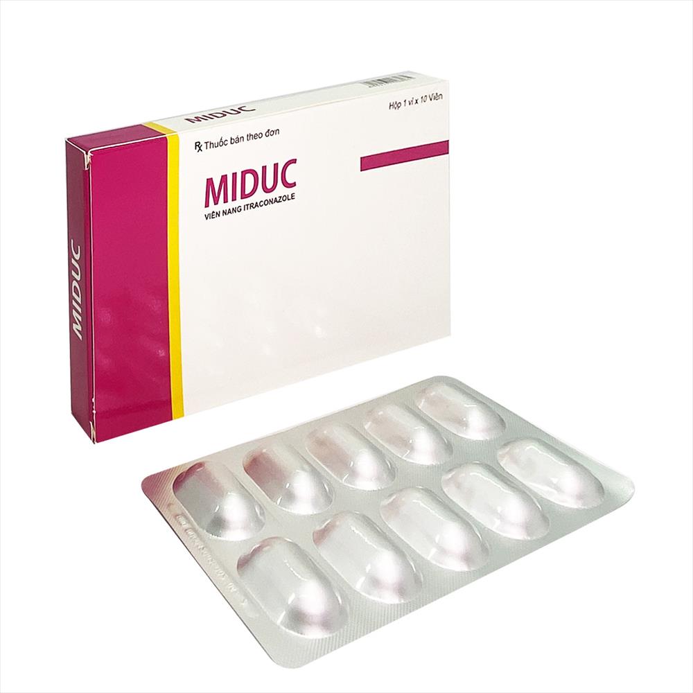 [T01862] Miduc Itraconazol 100mg Ấn Độ (H/10v) Date 12/2026