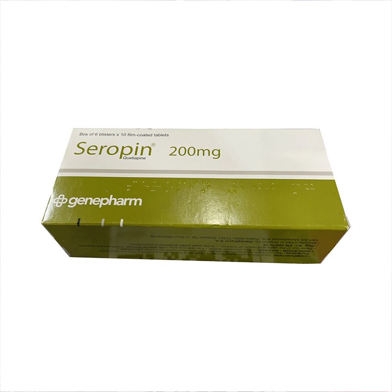 [T01924] Seropin Quetiapin 200mg Genepharm Hy Lạp (H/60v)