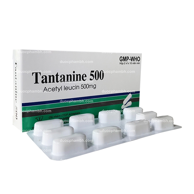 [T01925] Tantanine Acetyl leucin 500mg viên dài Z150 Cophavina (H/20v) Date 05/2025