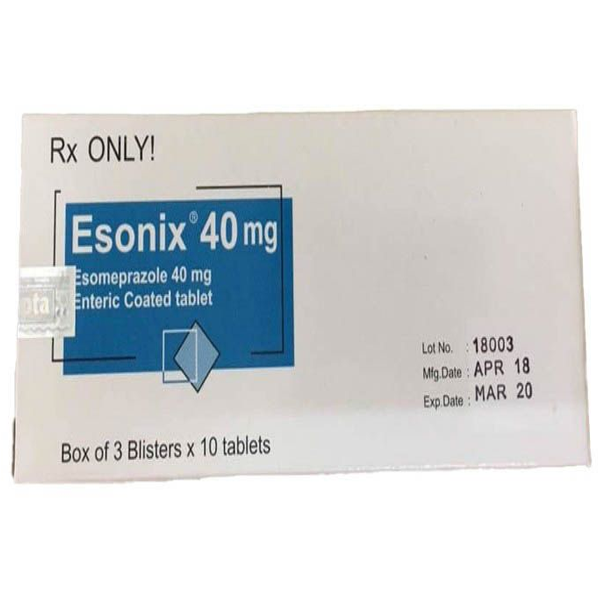 [T01930] Esonix Esomeprazol 40mg Bangladesh (H/30v) Date 01/2026