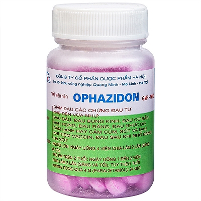 [T01959] Ophazidon paracetamol 250mg Hà Nội (Cọc/10Lọ/100v) 
