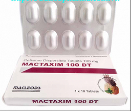 [T01969] Mactaxim 100 DT Cefixim 100mg  Ấn Độ (H/10v)