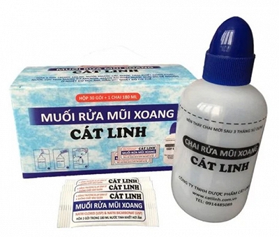 [T01990] Muối Rửa Mũi Xoang Cát Linh (H/50gói)