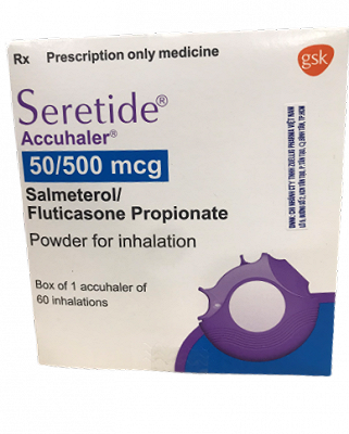 [T01996] Seretide Accuhaler 50/500 GSK (Lọ/60 liều Xịt)