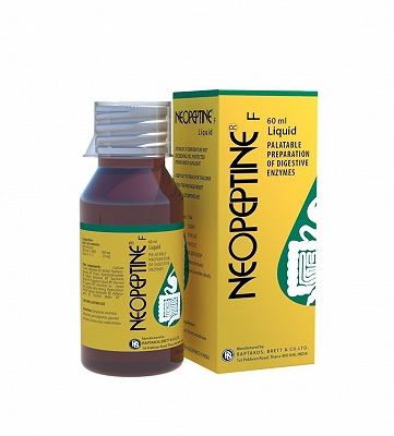 [T02000]  Neopeptine F Liquid Ấn Độ (Lọ/60ml) date 12/2025