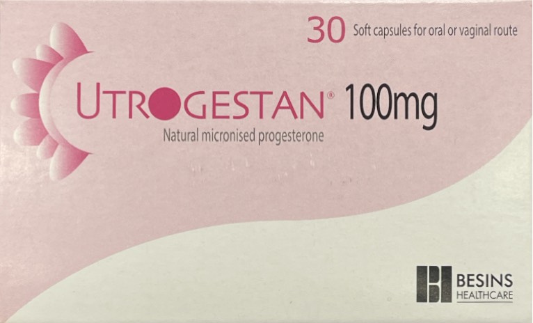 [T02042] Utrogestan 100mg Besins (H/30v) Date 08/2027