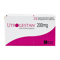 [T02043] Utrogestan 200mg Besins (H/15v) Date 11/2027