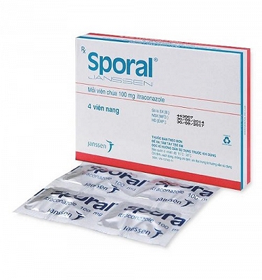 [T02044]  Sporal Itraconazol 100mg Janssen (H/4v)