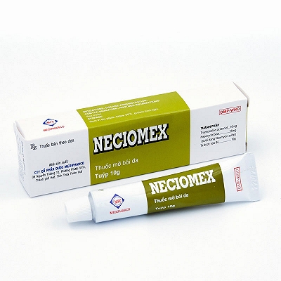 [T02098] Neciomex Thuốc Mỡ Bôi Da Medipharco (Cọc/10tuýp/10g) Date 09/2027
