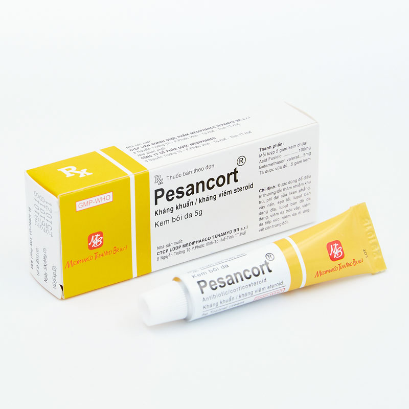 [T02123] Pesancort kem bôi Medipharco (Tuýp/5g) Tuýp bé