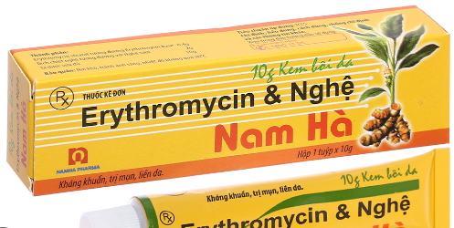[T02141]  Erythromycin & Nghệ Nam Hà (Tuýp/10g)