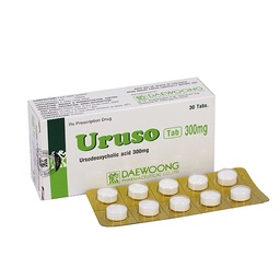[T02168] Uruso Ursodeoxycholic 300mg Daewoong Hàn Quốc (H/30v)