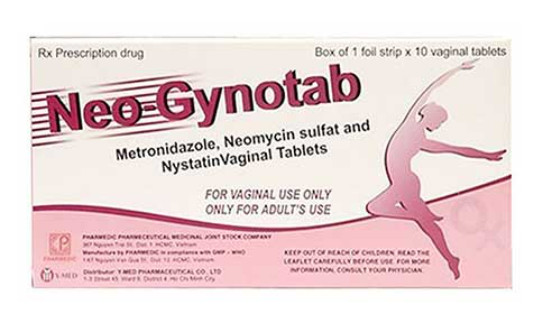 [T02184] Neo Gynotab viên đặt phụ khoa Pharmedic (H/10v) Date 12/2026