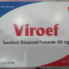 [T02190] Viroef Tenofovir Disoproxil Fumarate 300mg TW2 (H/30v)