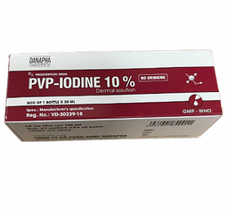 [T02245] PVP Iodine 10%  Đà Nẵng (Lọ/20ml) date 09/2024