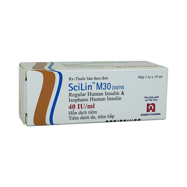 [T02266] Thuốc tiêm Scilin M30 40IU/ml Phần Lan (Lọ/10ml)