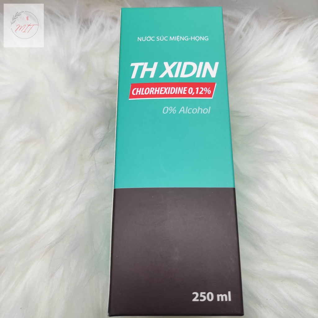 [T02297] TH Xidin Chlorhexidine 0.12% Nước Súc Miệng Dược Khoa (Chai/250ml)
