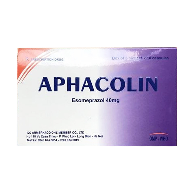 [T02336] Aphacolin Esomeprazol 40mg Armephaco (H/30v) Date 03/2027