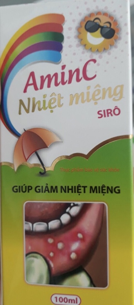 [T02339] AminC Nhiệt Miệng Siro Việt Pháp (Lọ/100ml)