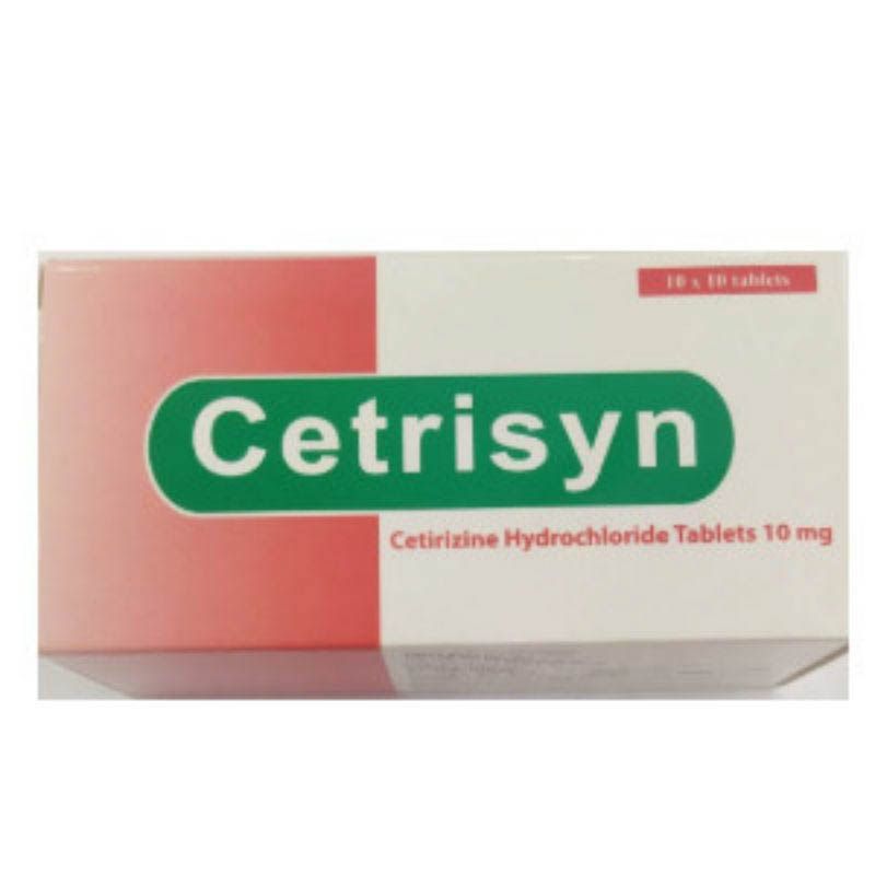 [T02351] Cetrisyn Cetirizine 10mg Ấn Độ (H/100v)
