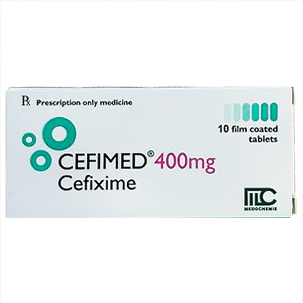 [T02407] Cefimed Cefixim 400mg Medochemie (H/10v)