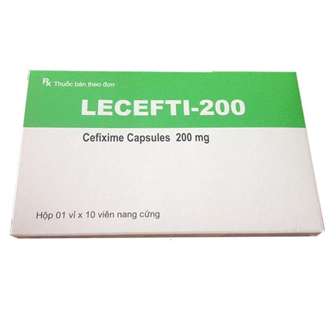[T02414] Lecefti Cefixime 200mg Ấn Độ (H/10v) Date 08/2026
