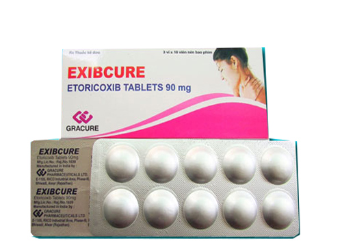 [T02421] Exibcure Etoricoxib 90mg Ấn (Hộp/30 Viên)