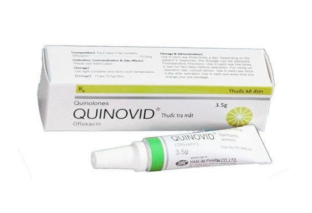 [T02476] Quinovid Ofloxacin 10.5mg Cream Hàn Quốc (Tuýp/3,5g)