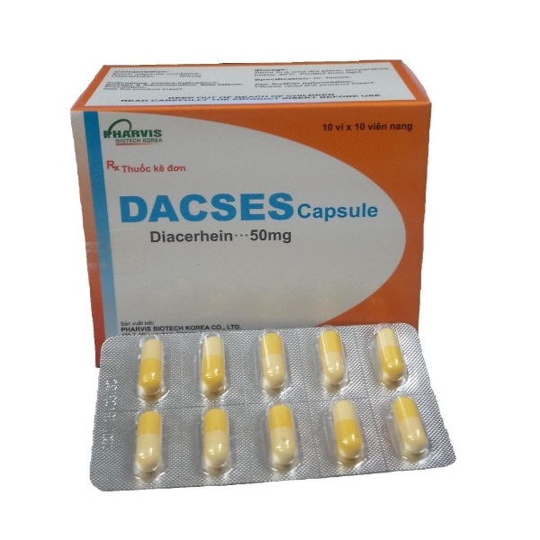 [T02492]  Dacses Diacerhein 50mg Hàn Quốc (H/100v)