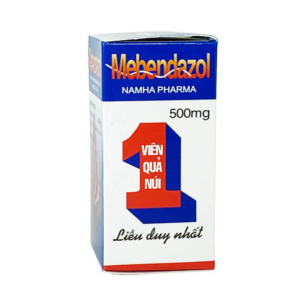 [T02512] Mebendazole 500mg Nam Hà (H/1v) date 05/2026 (Quả núi)