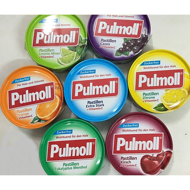 [T02544] Kẹo Pulmoll Các  Vị Đức (H/45g) Date 02/2027