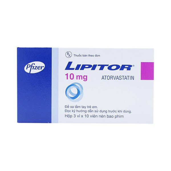 [T02563] Lipitor Atorvastatin 10mg Pfizer (H/30v)