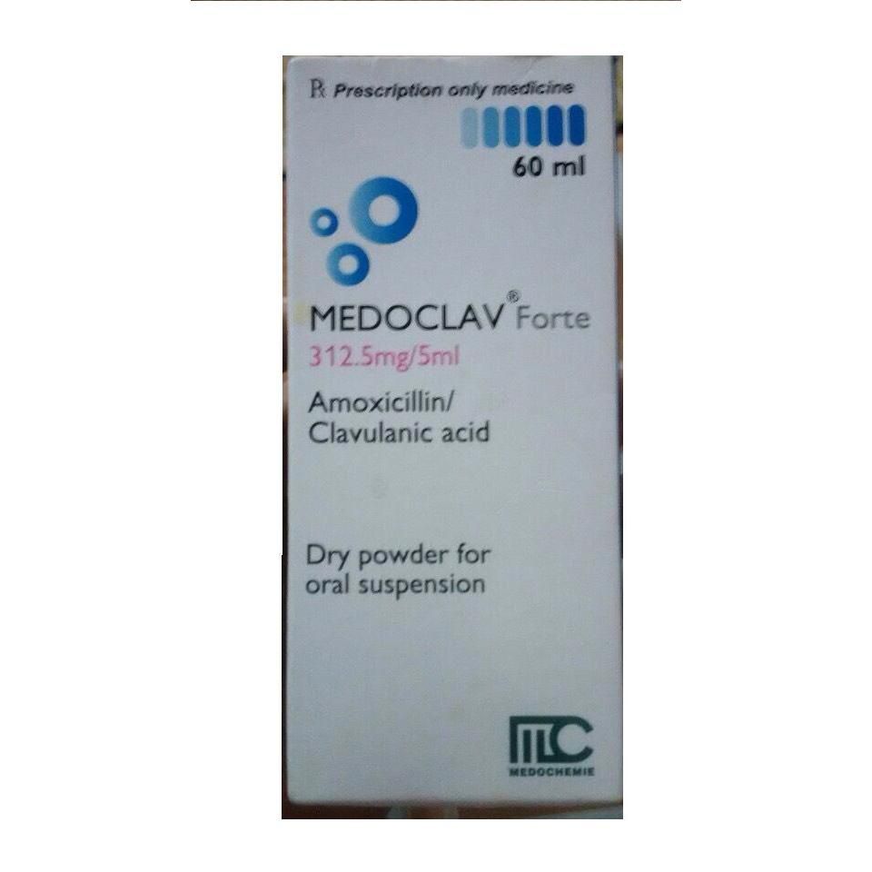Medoclav Forte 312.5mg/5ml Síp (Lọ/60ml) date 04/2025 | Top Thuốc
