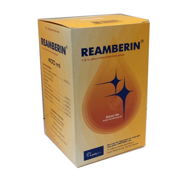 [T02658] Reamberin 1.5% truyền Polysan Nga (Lọ/400ml )