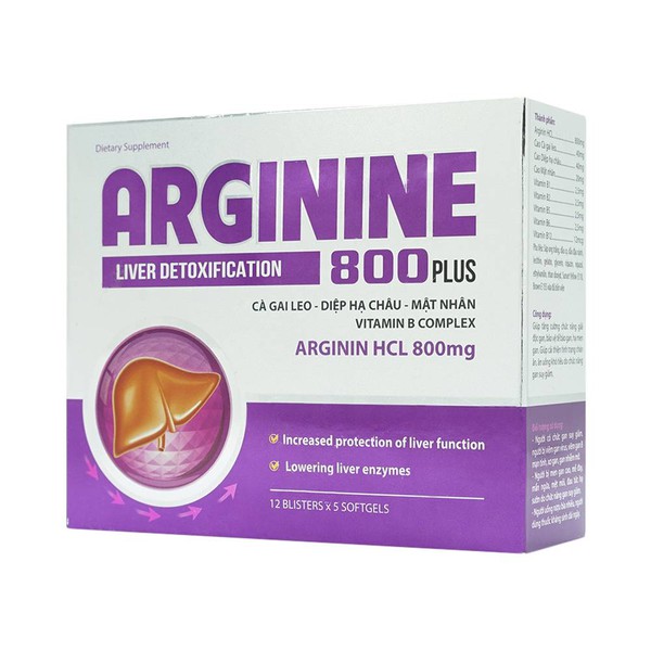 [T02685] Arginine 800 Plus Arginin HCL 800mg Akopha Pháp (H/60v)