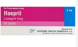 [T02718] Haepril Lisinopril 5mg Bluepharma Bồ Đào Nha (H/56v) Date 08/2027