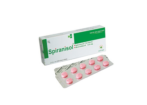 [T02732] Spiranisol Spiramycin 750000IU Metronidazol 125mg OPV (H/20v)