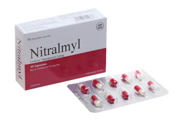 [T02734] Nitralmyl Nitroglycerin 2.6mg Hà Tây (H/30v)