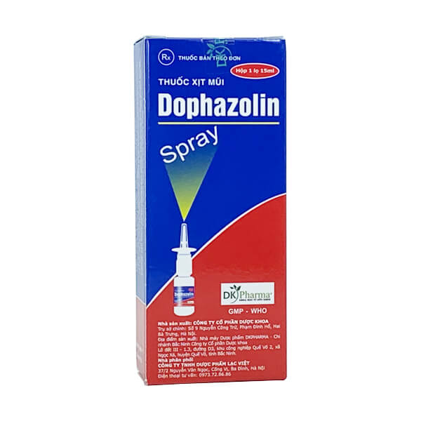 [T02736]  Dophazolin xịt mũi Dược Khoa (Cọc/10Lọ/15ml)