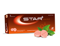 [T02753] Star Cough Relief viên ngậm không đường OPV (H/24v) (Nâu)