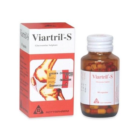 [T02754] Viartril S Glucosamin 250mg Ý (Lọ/80v)